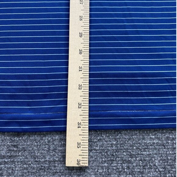 Peter Millar Shirt Mens XXL Polo‎ Blue Stripe Summer Comfort Golf Beach Preppy - Picture 12 of 14